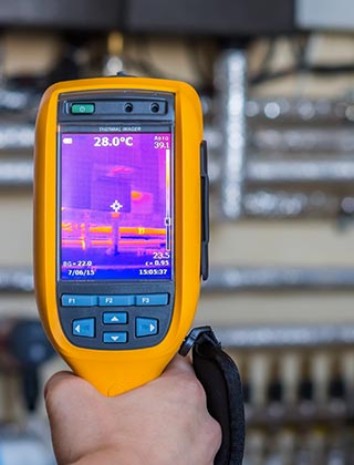 Thermal Imaging Camera for Water Leak Detection and Moisture